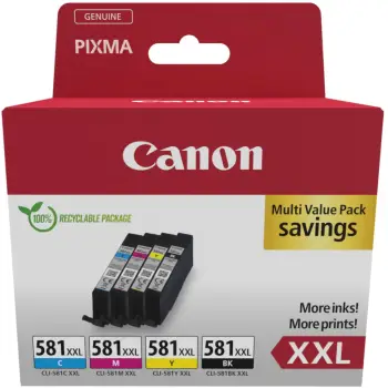 Toner Canon Tinte CLI-581XXL 1998C007 4er Multipack (BKMCY)