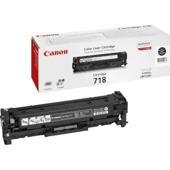 Toner Canon Original Cartridge 718BK / 2662B002 / Up to 3,400 Pages – Zezë