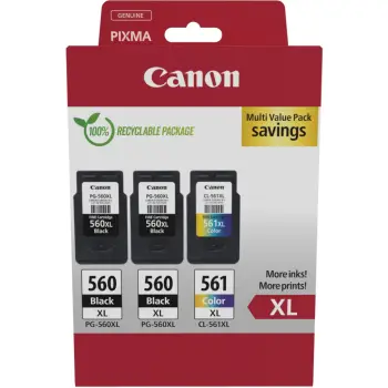 Toner Canon Tinte PG-560XL/CL-561XL 3712C009 3er Multipack (2xBK/Ngjyrë)