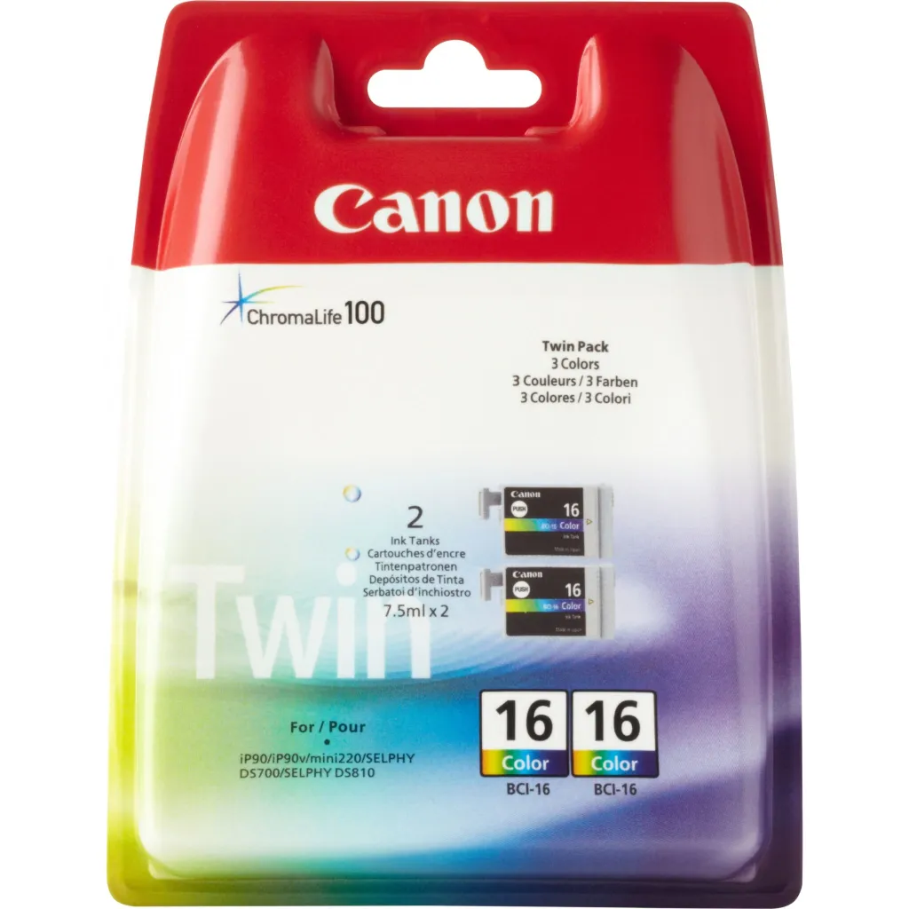 Toner Canon BCI-16 C/M/Y, Twin Pack, 199 faqe - 1