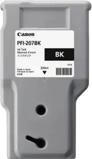 Toner Canon PFI-207 BK, Pigment-based, 1 copë, E zezë