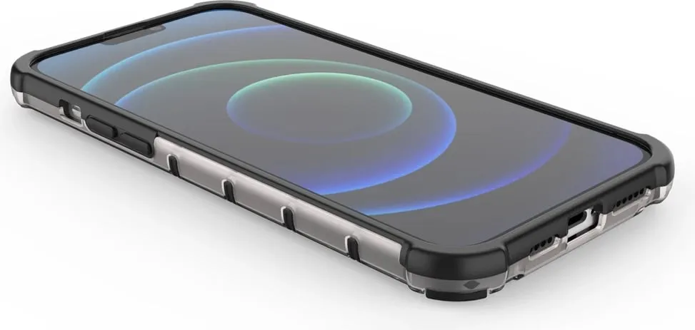 Mbështjellës Hurtel Honeycomb për iPhone 13 Pro Max, i zi - 12