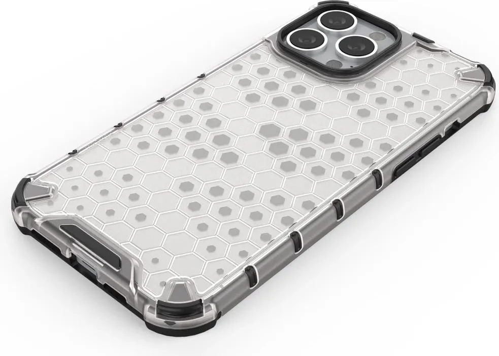 Mbështjellës Hurtel Honeycomb për iPhone 13 Pro Max, i zi - 5