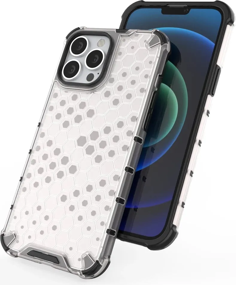 Mbështjellës Hurtel Honeycomb për iPhone 13 Pro Max, i zi - 8