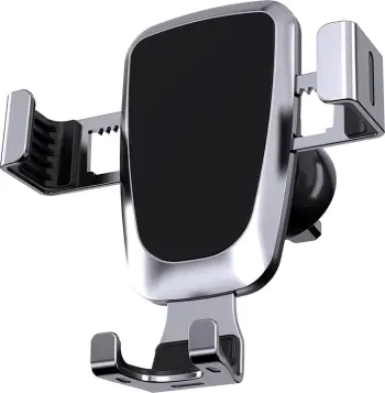 Mbajtës gravitacional për celular Hurtel YC08 për ventilator të makinës, argjendtë