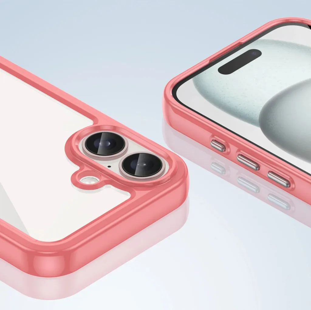Mbështjellës Hurtel Outer Space Case për iPhone 16, i kuq - 6
