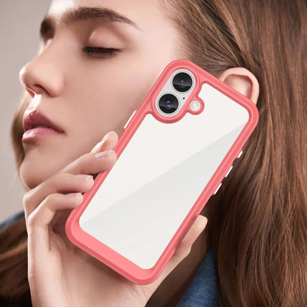 Mbështjellës Hurtel Outer Space Case për iPhone 16, i kuq - 7