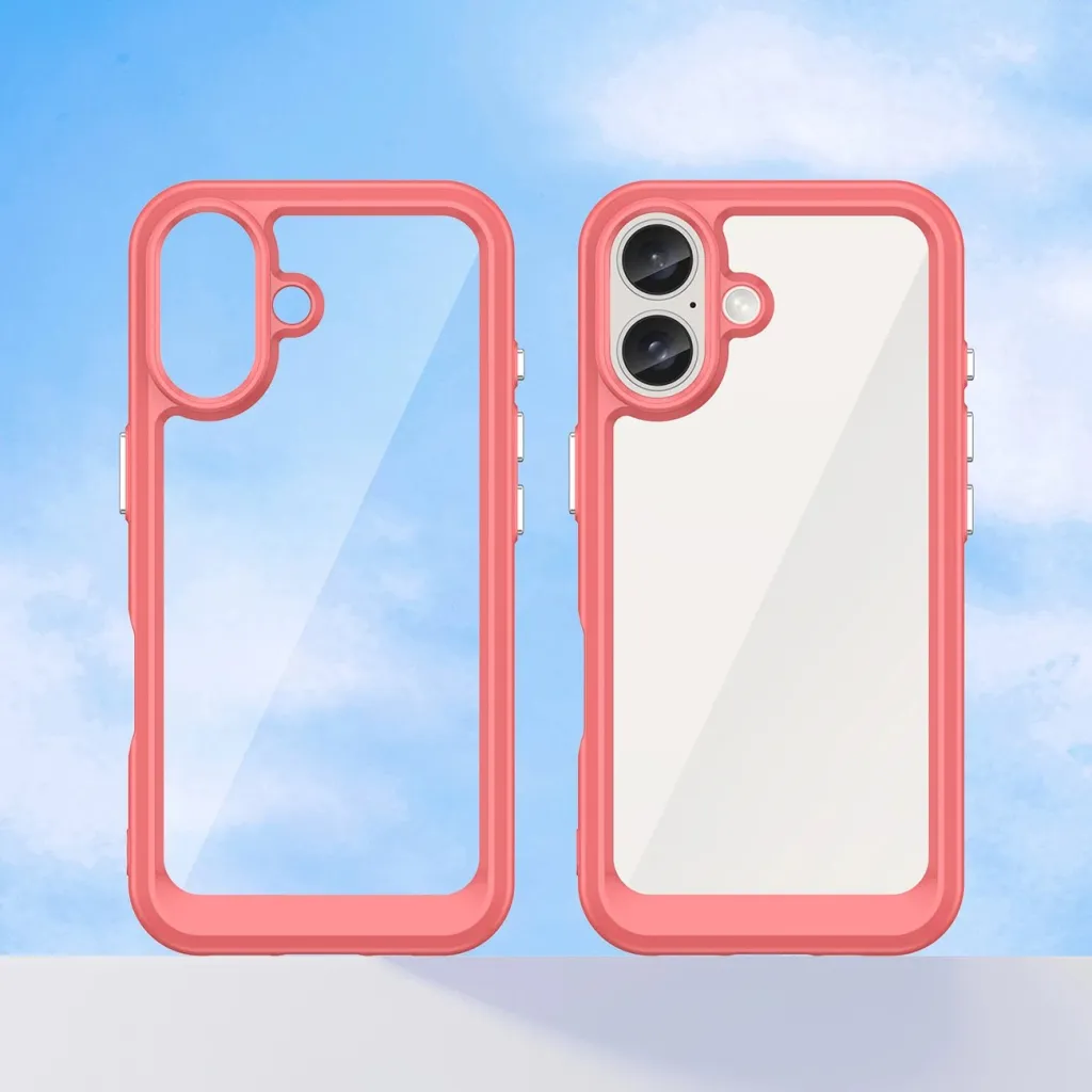 Mbështjellës Hurtel Outer Space Case për iPhone 16, i kuq - 8