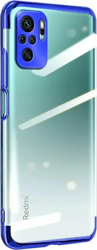 Mbështjellës Hurtel Clear Color 0.3mm për Xiaomi Redmi Note 10 5G / Poco M3 Pro, TPU, Kaltër/Transparent