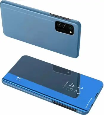 Mbështjellës Hurtel Clear View Case për Samsung Galaxy A72 4G, i zi