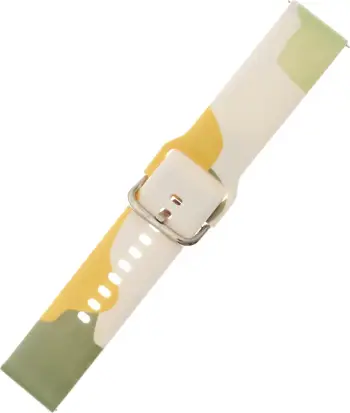 Rrip silikoni për orë të mençur Hurtel Strap Moro Band, për Samsung Galaxy Watch 46mm, model kamuflazh, Jeshil/E bardhë/E verdhë