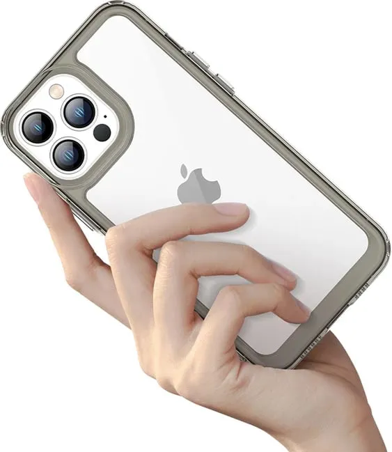 Mbështjellës Hurtel Outer Space Case për iPhone 13 Pro Max, hard cover me kornizë xheli, kaltër - 2
