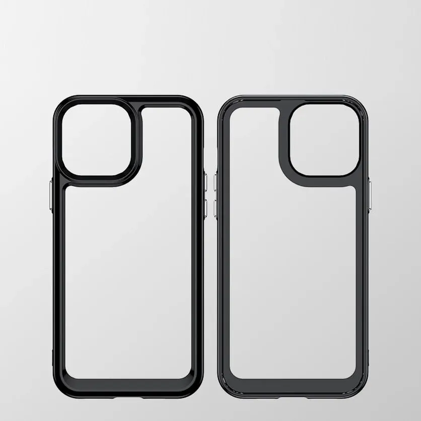 Mbështjellës Hurtel Outer Space Case për iPhone 13 Pro Max, hard cover me kornizë xheli, kaltër - 3