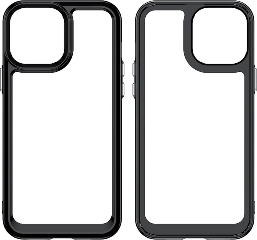 Mbështjellës Hurtel Outer Space Case për iPhone 13 Pro Max, hard cover me kornizë xheli, kaltër - 8