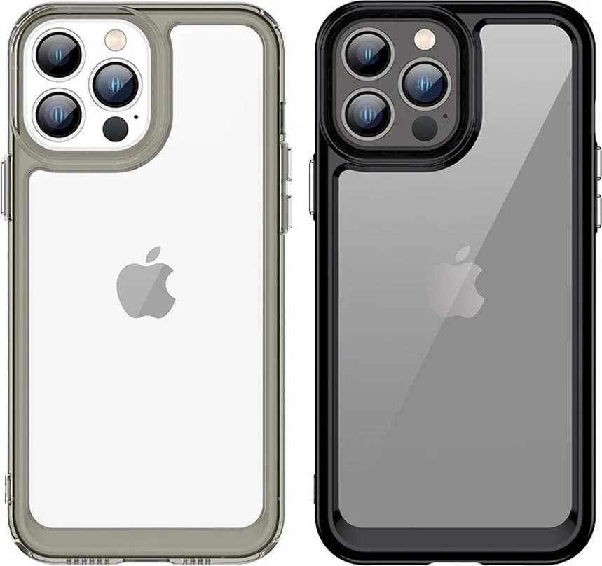 Mbështjellës Hurtel Outer Space Case për iPhone 13 Pro Max, hard cover me kornizë xheli, kaltër - 10