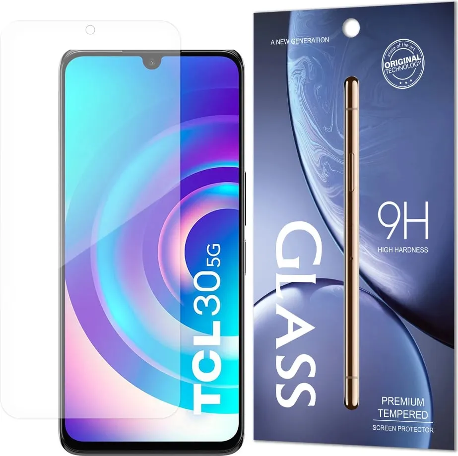 Xham mbrojtës Hurtel Tempered Glass 9H për TCL 30 5G, transparant - 1