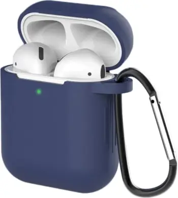 Mbështjellës Hurtel për AirPods 1/2, silikon, me karabiner, rozë