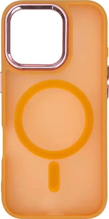 Mbështjellës Hurtel Magnetic Collection MagSafe për iPhone 16 Pro, portokalli