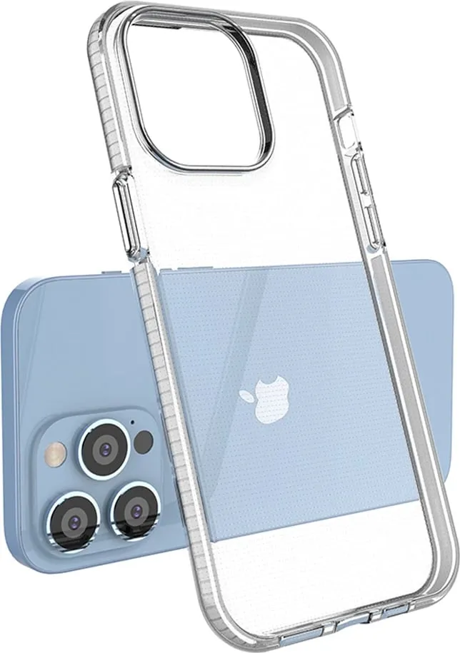 Mbështjellës Hurtel Spring Case për iPhone 14 Pro Max, TPU, i hollë, kornizë e zezë - 3