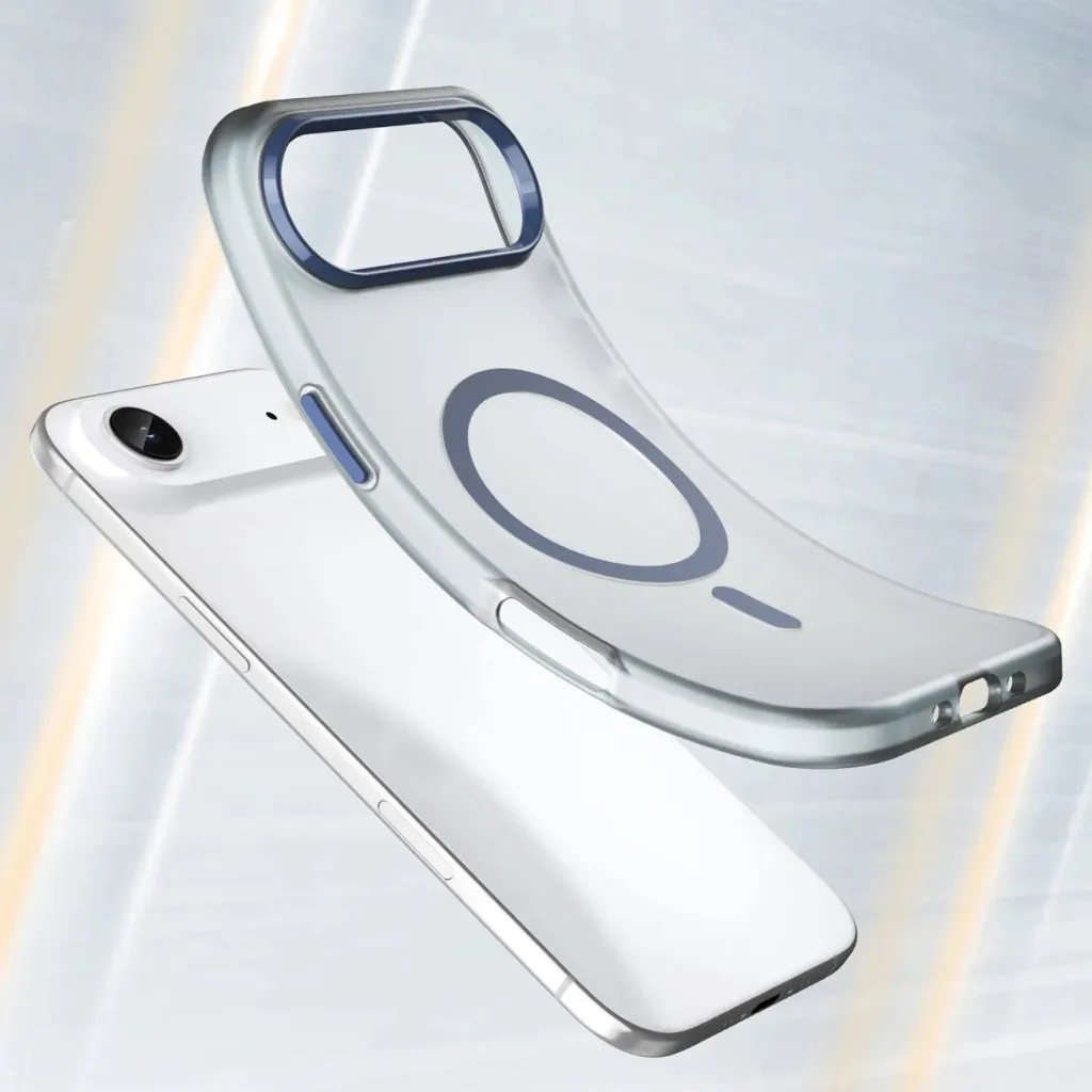 Mbështjellës Hurtel për iPhone 17 Air, MagSafe, TPU/PC, Blu mat - 6