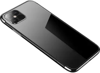 Mbështjellës Hurtel Clear Color 0.3mm për Samsung Galaxy S22+, TPU, i tejdukshëm me kornizë të zezë