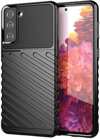 Mbështjellës Hurtel Thunder Case për Samsung Galaxy S22 Ultra, i zi