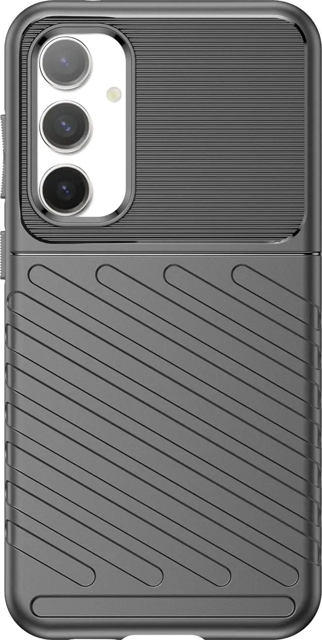 Mbështjellës Hurtel Thunder Case për Samsung Galaxy S23 FE, TPU, zi - 1