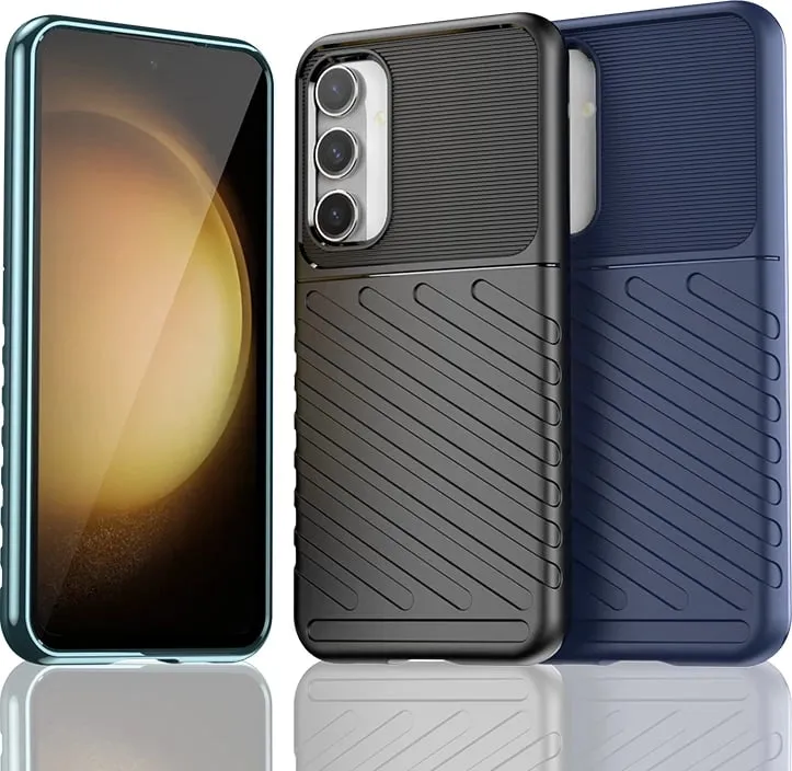 Mbështjellës Hurtel Thunder Case për Samsung Galaxy S23 FE, TPU, zi - 3