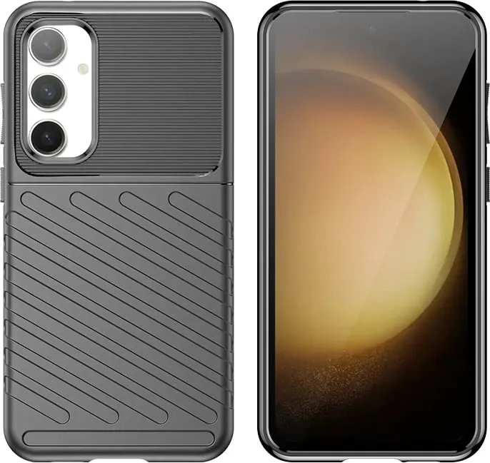 Mbështjellës Hurtel Thunder Case për Samsung Galaxy S23 FE, TPU, zi - 4