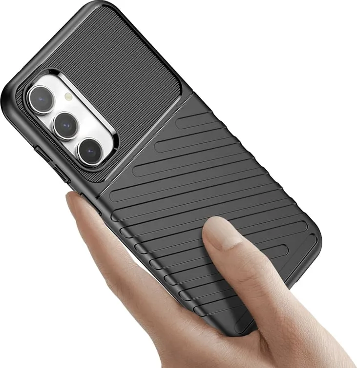 Mbështjellës Hurtel Thunder Case për Samsung Galaxy S23 FE, TPU, zi - 7