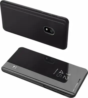 Mbështjellës Hurtel Clear View Case për Xiaomi Redmi 8A, e zezë
