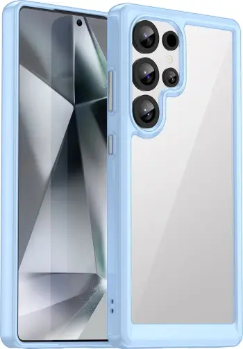 Mbështjellës Hurtel Outer Space Case për Samsung Galaxy S25 Ultra, TPU/PC, Kaltër