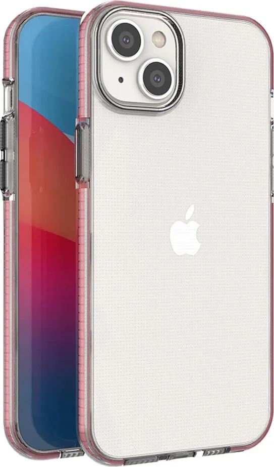 Mbështjellës Hurtel Spring Case për iPhone 14 Plus, TPU, Rozë e çelët - 1