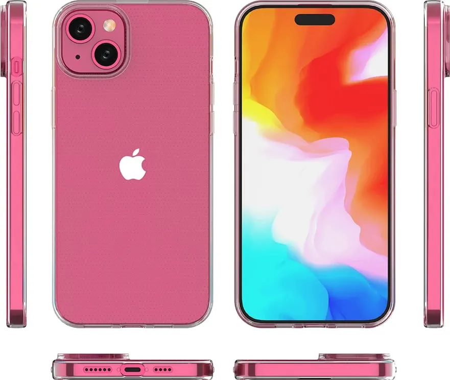 Mbështjellës Hurtel Ultra Clear për iPhone 15 Plus, Transparent - 5