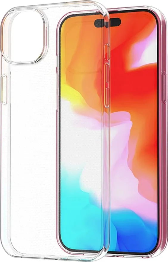 Mbështjellës Hurtel Ultra Clear për iPhone 15 Plus, Transparent - 6
