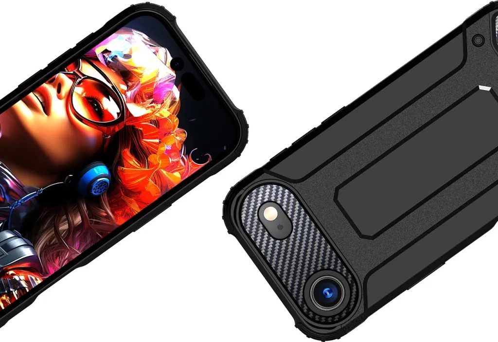 Mbështjellës Hurtel Hybrid Armor për iPhone 17 Air, i zi - 3