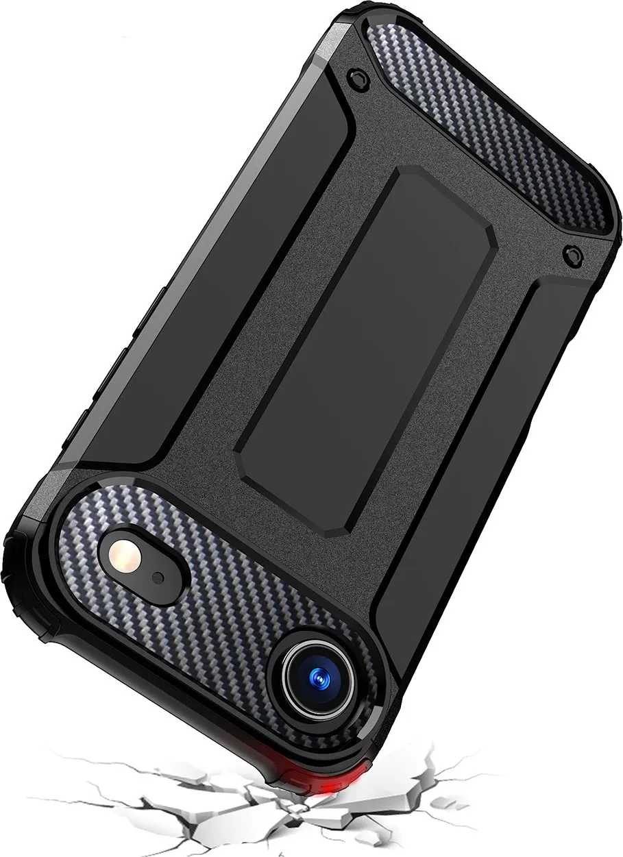 Mbështjellës Hurtel Hybrid Armor për iPhone 17 Air, i zi - 8