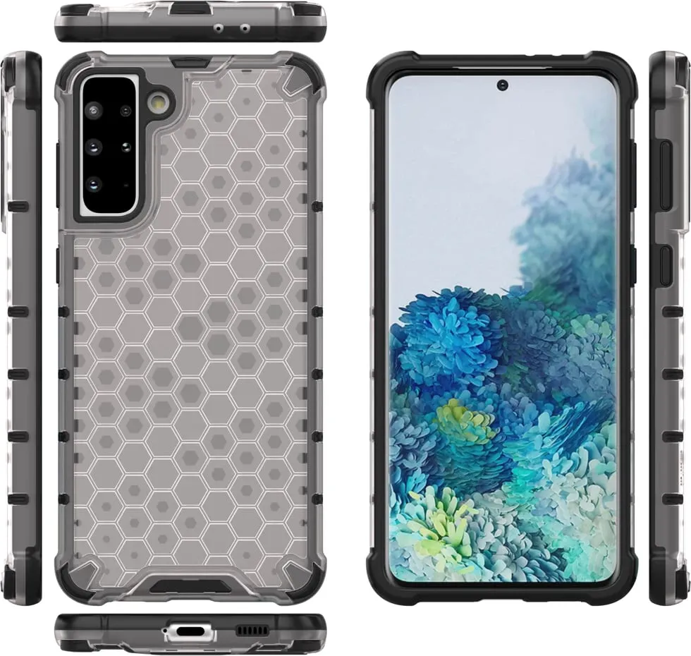 Maskë mbrojtëse Hurtel Honeycomb, Samsung Galaxy S22 Plus, xhel TPU, transparente - 12