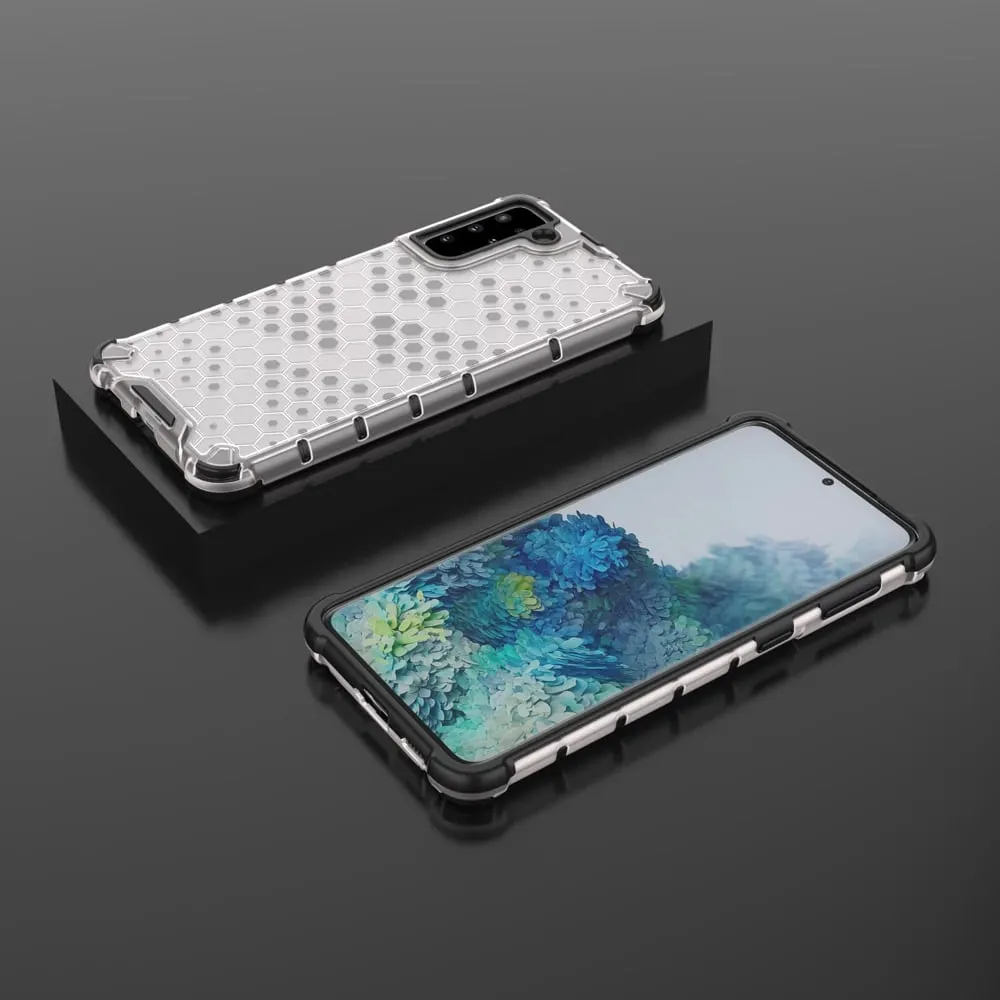 Maskë mbrojtëse Hurtel Honeycomb, Samsung Galaxy S22 Plus, xhel TPU, transparente - 13