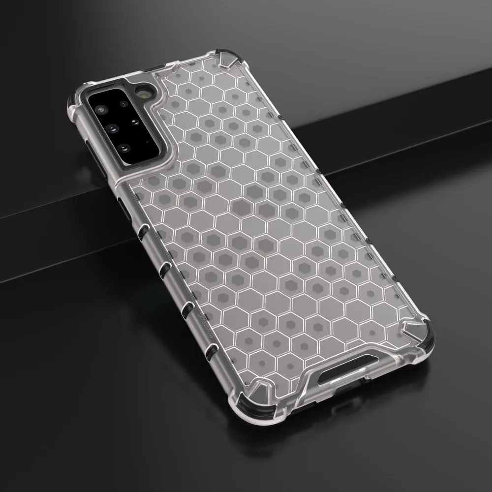Maskë mbrojtëse Hurtel Honeycomb, Samsung Galaxy S22 Plus, xhel TPU, transparente - 14