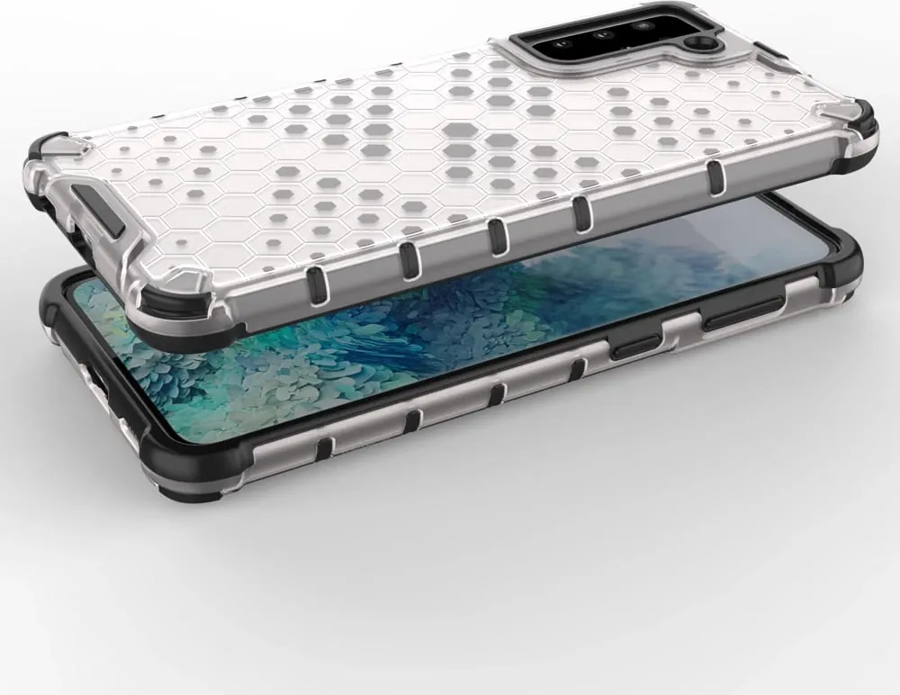 Maskë mbrojtëse Hurtel Honeycomb, Samsung Galaxy S22 Plus, xhel TPU, transparente - 3