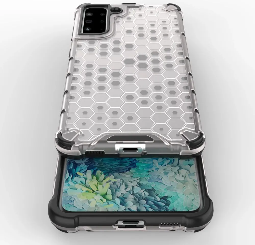 Maskë mbrojtëse Hurtel Honeycomb, Samsung Galaxy S22 Plus, xhel TPU, transparente - 9