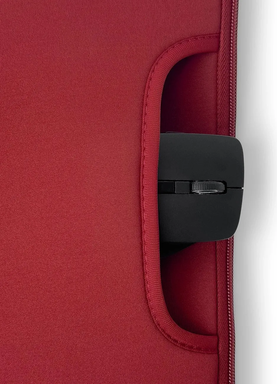 Çantë laptopi Hurtel Bag, 15.6", organizues për tablet dhe aksesorë, e kuqe - 4