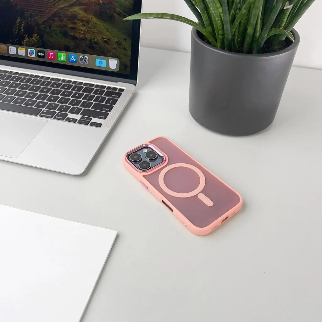 Mbështjellës Hurtel Fashion Case MagSafe për iPhone 17 Pro, Rozë - 3