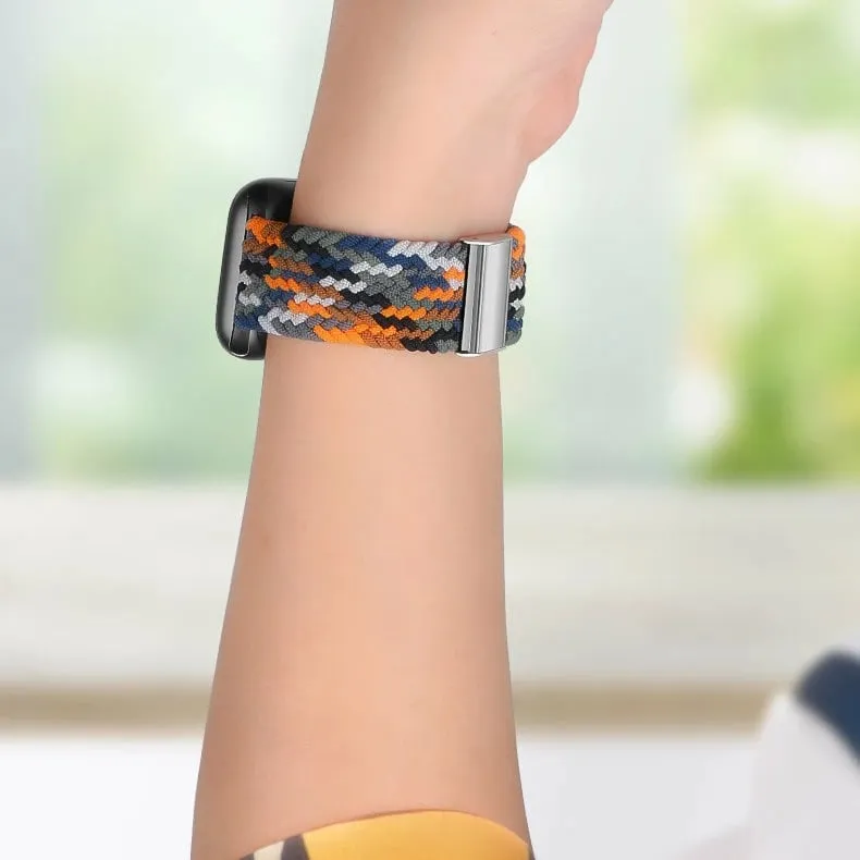 Rrip tekstili i gërshetuar për smartwatch, Hurtel Strap Fabric, për Apple Watch 38/40/41 mm, e zezë - 2