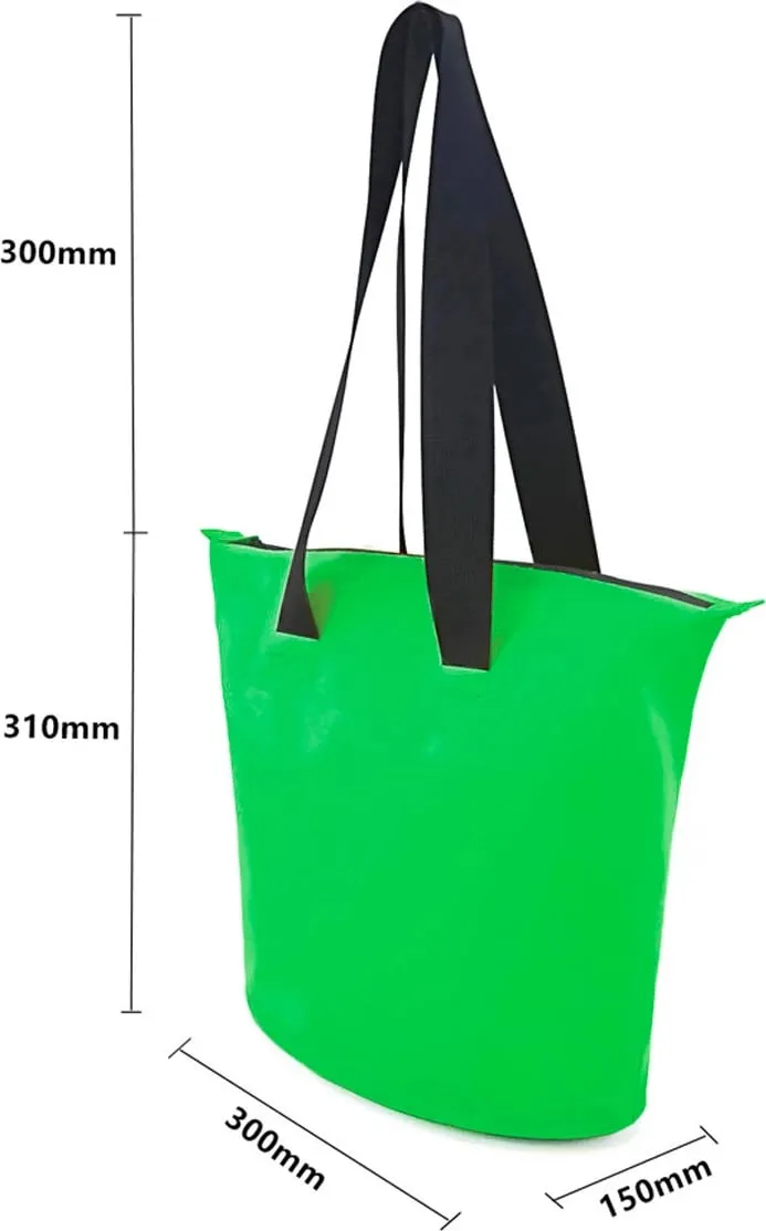 Çantë uji-rezistente Hurtel 11L, PVC, e gjelbër - 2