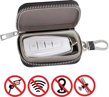 Mbështjellës çelësi makine Hurtel Faraday Box, bllokon valët radio, i zi