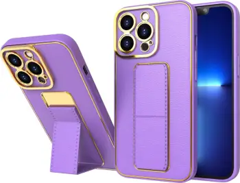 Mbulesë telefoni Hurtel Kickstand Case për iPhone 12 Pro, me mbajtëse, vjollcë