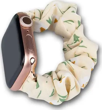 Rrip ore Hurtel Fabric për Apple Watch 45 44 42mm, elastik, i verdhë