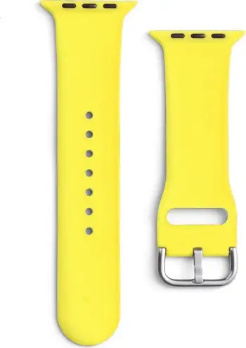 Rrip dore për Apple Watch APS Silicone, silikon, 41 40 38mm, i verdhë